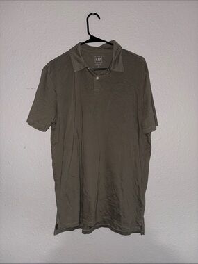 GAP Vintage Soft Polo in Taupe Brown